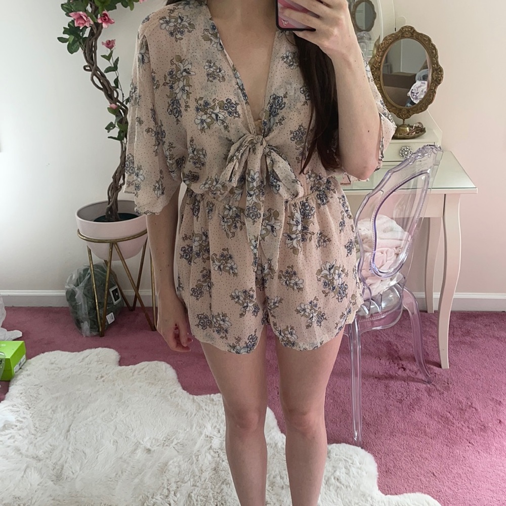 superdown floral print romper
